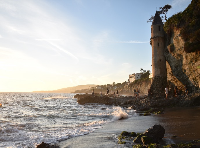 The Pirate Tower began as a staircase to the beach